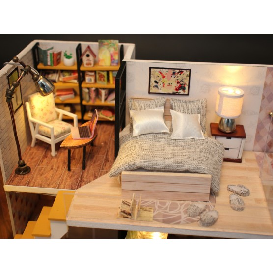 Интерьерный конструктор Hobby Day DIY MiniHouse, Скандинавский Лофт, M030-3