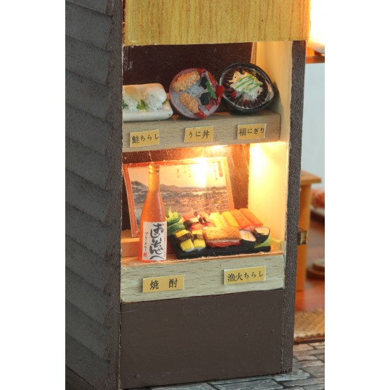 Интерьерный конструктор Hobby Day DIY MiniHouse, Суши Бар «SAKURA», 13827-2