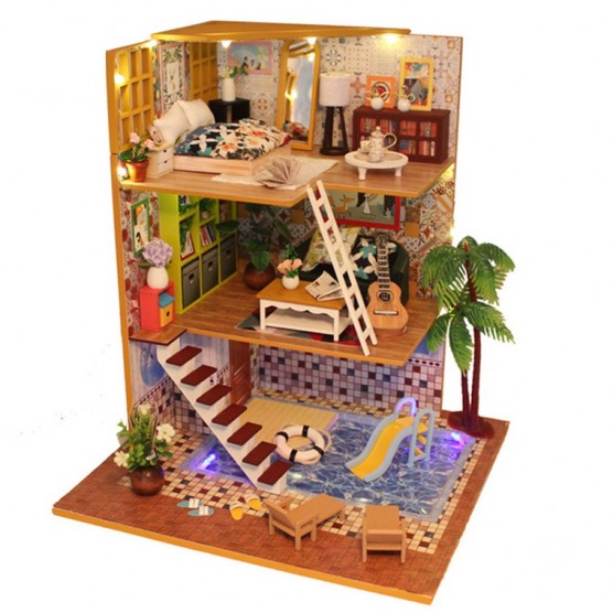 Интерьерный конструктор Hobby Day DIY MiniHouse, Таунхаус, M029-3